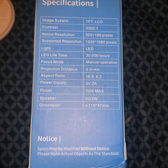 Brand New Mini LED Projector with focus - Picture 3 of 4